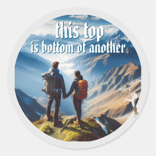 Dieses Top Runder Aufkleber (Vorderseite)