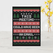Dieses Treffen hätte eine E-Mail-Ugly Christm sein Karte (Gelbe Blume)