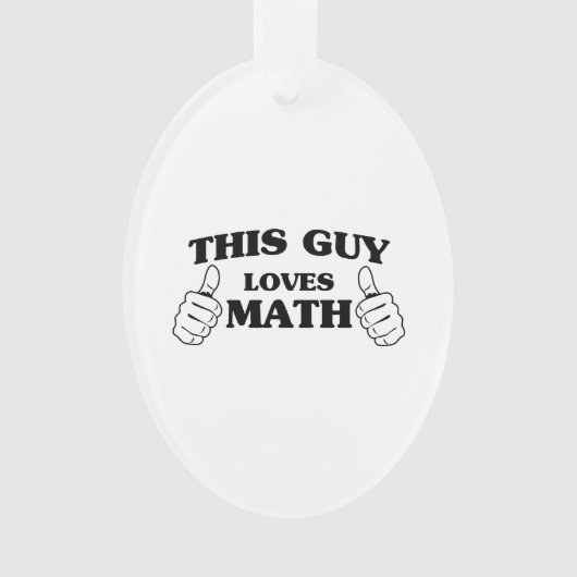 Dieses Typ-Liebe-Mathe Ornament (Vorderseite)