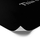 Dieses Unternehmen muss viel Toilettenpapier verwe Poster (Ecke)