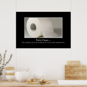 Dieses Unternehmen muss viel Toilettenpapier verwe Poster (Küche)