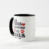 Dieses Valentine hat Pfoten...von der Hundelandsch Tasse (Vorderseite Links)