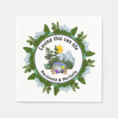 DIESES VAN LIFE Personalisiertes CARAVAN-Camping L Serviette (Vorderseite)