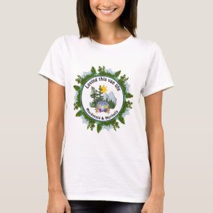 DIESES VAN LIFE Personalisiertes CARAVAN-Camping L T-Shirt