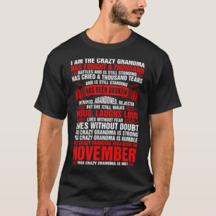 Dieses verrückte Oma war im November Geboren T-Shirt