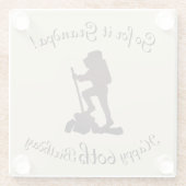 Dieses Wanderglücks zum 60. Geburtstag Großvater Glasuntersetzer (Rückseite)