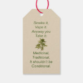 Dieses Weed ist für dich. Geschenkanhänger (Rückseite)