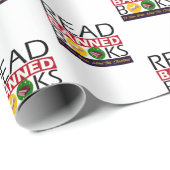 Dieses Weihnachten Bücher lesen verboten Geschenkpapier (Rolleneckpunkt)