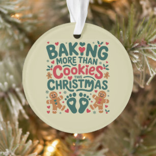 Dieses Weihnachten mehr als Kekse backen Schwanger Ornament