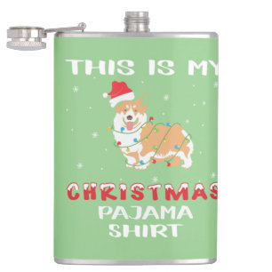 Dieses Weihnachten Pajama frohe Weihnachten Weihna Flachmann