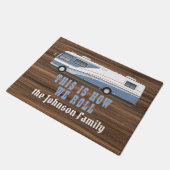 Dieses, wie wir rustikalen Holz Fußmatte (Schrägansicht)