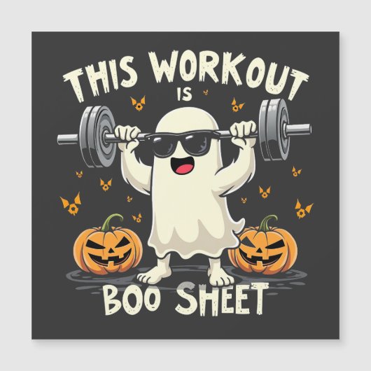Dieses Workout ist eine boo-Sheet-verschleierte Ha Magnetkarte (Vorderseite)