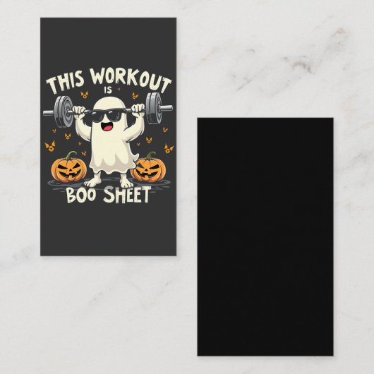 Dieses Workout ist eine boo-Sheet-verschleierte Ha Mitteilungskarte (Vorne/Hinten)