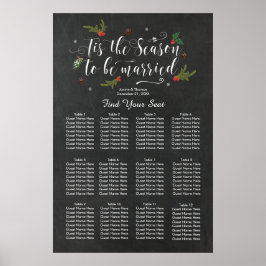 Dieses Zeichen der Hochzeitsfeier im Winter Poster
