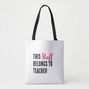 Dieses Zeug gehört dem Lehrer Tasche