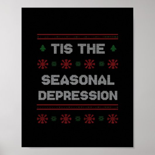 Dieses Zitat zur saisonalen Depression Poster (Vorne)