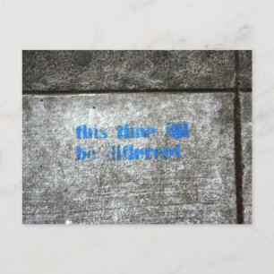 Diesmal werde ich anders sein postkarte