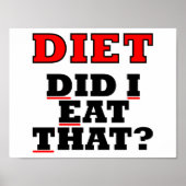 DIET Funny Poster (Vorne)