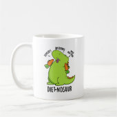 Diet-nosaur Funny Dinosaur Puns Kaffeetasse (Links)