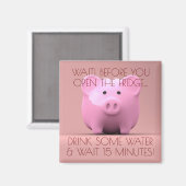 Diet Rat von einem Schwein! Motivierend Magnet (Vorderseite/Rückseite)