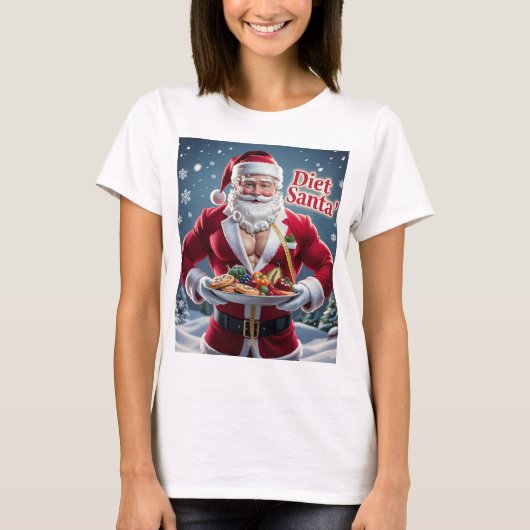 Diet Santa Christmas T - Shirt - Holiday T-Shirt m (Vorderseite)