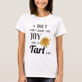 Diet vs Treacle Tart Funny Quirky Cake Bake Pub T-Shirt (Vorderseite)