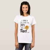 Diet vs Treacle Tart Funny Quirky Cake Bake Pub T-Shirt (Vorne ganz)