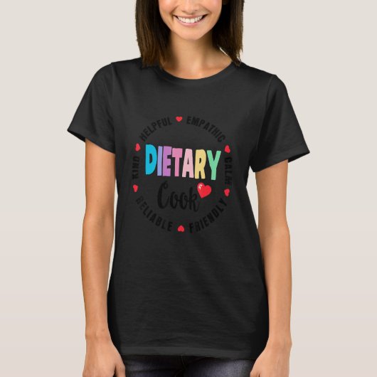 Dietary Cook Appreciation Week healthcare Dietitia T-Shirt (Vorderseite)
