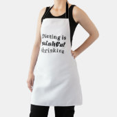 Dieting is Wishful Shrinking Apron Schürze (InSitu)