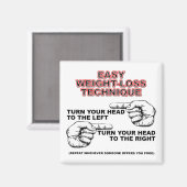 Dieting Weight-Loss Funny Kühlschrankmagnet (Vorderseite/Rückseite)