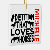 Dietische Lieben Pferde CUSTOM Keramikornament (Rechts)
