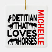Dietische Lieben Pferde CUSTOM Keramikornament (Rückseite)