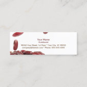 Dietische Nutritionist Coach Skinny Business Card Mini Visitenkarte (Rückseite)