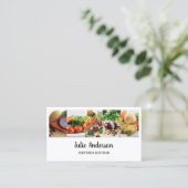 Dietische Nutritionist Health Food Business Card Visitenkarte (Stehend Vorderseite)