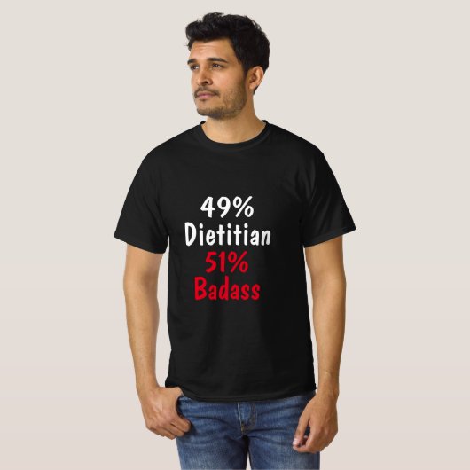 Dietitian Badass T-Shirt (Vorne ganz)