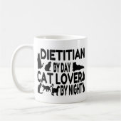 Dietitian Cat Lover Kaffeetasse (Links)