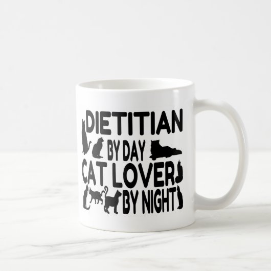 Dietitian Cat Lover Kaffeetasse (Rechts)