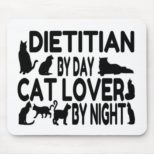 Dietitian Cat Lover Mousepad (Vorne)