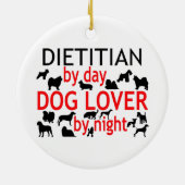 Dietitian Dog Lover Keramikornament (Hinten)