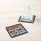 Dietitian Ich versuche, Dinge zu Lustigen Sprüchen Rechteckiger Pappuntersetzer (Vor Ort)