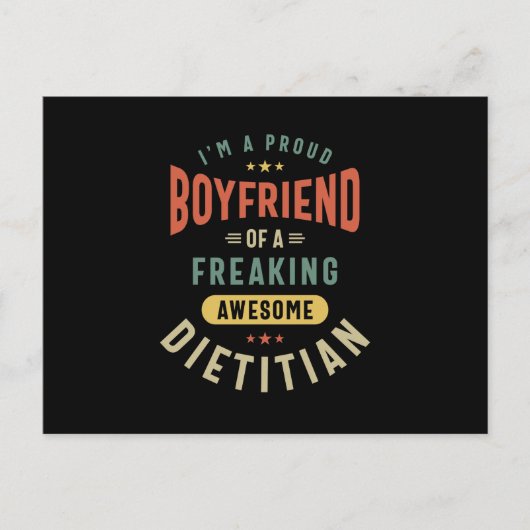 Dietitian Job Title Gift Postkarte (Vorderseite)