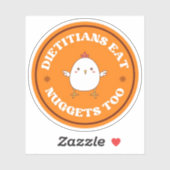 Dietitian Nibbles: Nuggets Edition Sticker (Blatt)