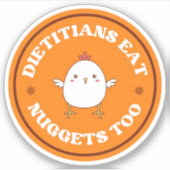Dietitian Nibbles: Nuggets Edition Sticker (Vorderseite)
