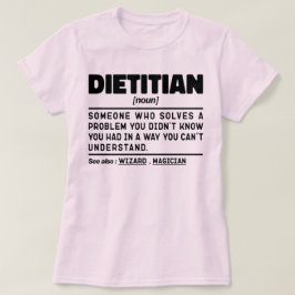 Dietitian Noun Definition Nutrition Coach Funny T-Shirt