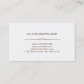 Dietitian Nutritionist - Classy Wood Grain Look Visitenkarte (Rückseite)