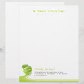 Dietitian Nutritionist Healthy Eating letterhead Briefbogen (Vorne/Hinten)