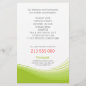 Dietitin/Ernährungsberaterin/Personal Trainer Flyer (Hinten)