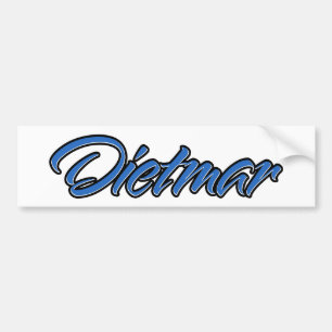 Dietmar Name blue Aufkleber Sticker Autoaufkleber