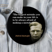 Dietrich Bonhoeffer Zitat zum größten Fehler Button (Beispiel)