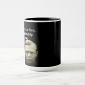 Dietrich Bonhoeffer Zitat zur Rettung Tasse (Zentrum)